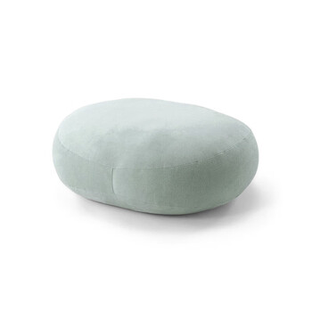 MUJI可当成腰垫使用的柔软靠垫 抱枕腰托靠枕腰靠 淡绿色 55*40*20cm