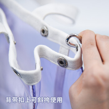 国誉(KOKUYO)透明手提包PVC托特包大容量防泼水书包轻便透明果冻背包补习袋 日落红橙 WSG-KBV12RY