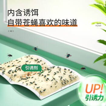 加品惠粘蝇纸30片灭苍蝇器粘蝇胶灭蝇粘板