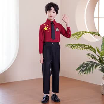中小学生朗诵比赛服装女小朋友演讲服装元旦表演服合唱服演出服男班服