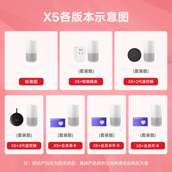 天猫精灵 X5 家用智能音箱 声控蓝牙音箱电脑音响 迷你音响 儿童早教机 送男女友生日礼物 爵士银