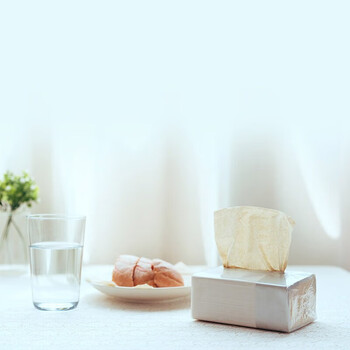 柚家 竹纤维纸巾 婴儿用纸卫生纸 3层130抽*6包*1提装 66753