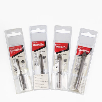 牧田（MAKITA）1/4六角柄玻璃瓷砖大理石用钻头6*65mm 一支装 D-31435