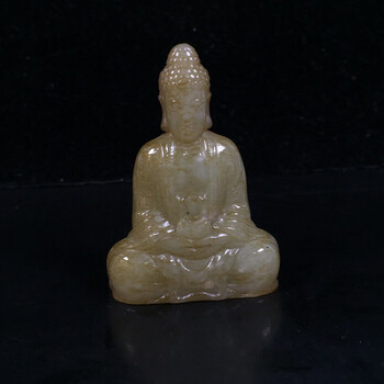 中国清時代　古美術 和田玉佛手壽星置物 明清玉器和田玉价格报价行情- 京东