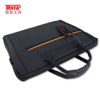 信发TN-100-46 商务旅行手提文件袋/电脑公文包 立体资料收纳袋/泡沫夹层会议包拉杆背条
