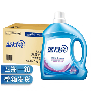金龙鱼【洗衣液+大米】洗衣液3kg*4瓶整箱+金龙鱼六步鲜生态稻花香5kg
