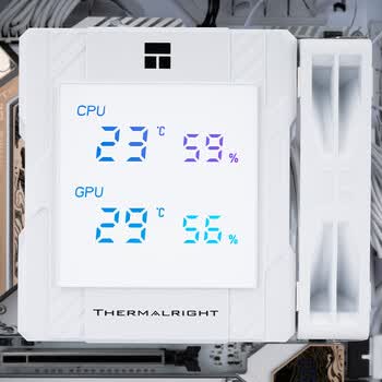 利民（thermalright）Peerless Assassin 120 Digital WHITE 数显屏 六热管CPU风冷散热器 PA120 Digital WHITE