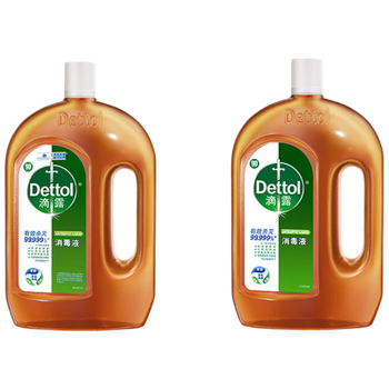 滴露（Dettol）消毒液1.8L*2瓶+滴露消毒液250ml*2瓶 衣物除菌液杀菌消毒除螨