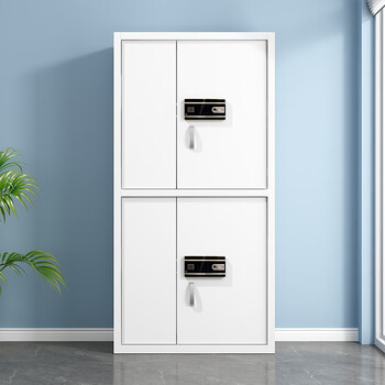 中伟（ZHONGWEI）保密柜文件资料档案员工储物收纳铁皮柜双保险指纹密码锁通双节