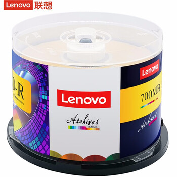 联想（Lenovo）光驱刻录盘 CD-R 光盘 52速700MB 办公系列  空白 光驱刻录盘桶装50片
