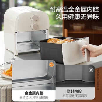 苏泊尔（SUPOR）空气炸锅 免翻面家用智能多功能5L大容量 精准控温不沾易洗【企采购】/KJ50D802