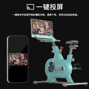 木卫六21.5吋高清智慧屏有趣的AI智能动感单车B6星光蓝