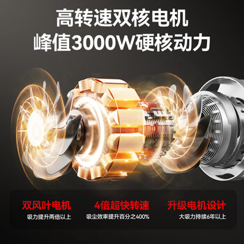 扬子工业吸尘器大功率家用大吸力开荒美缝保洁装修酒店地毯商用洗车机干湿吹强力吸尘机大容量CX-3000B