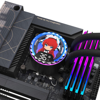 影驰星曜B360一体式CPU水冷散热器（智能数显屏/面板可替换/高性能水泵/支持多平台/一线通/配理线扣）