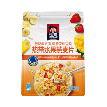 桂格(QUAKER)热带水果燕麦片420克 休闲零食 开袋即食 添加冻干芒果丁 桂格(QUAKER)热带水果燕麦片420克 休闲零食 开袋即食 添加冻干芒果丁