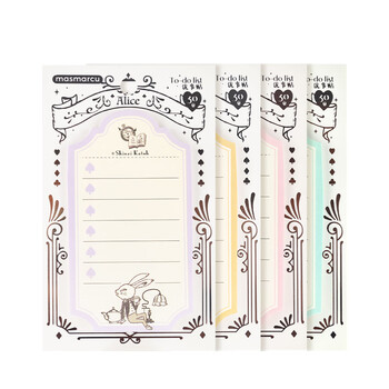 MASMARCU晨光文具爱丽丝便利贴 30张可粘贴纸便签纸优事贴 卡通学生笔记贴便签本1本随机YS0296开学必备