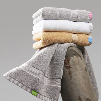 艾米乐（amarelle）fit01吸水速干柔软亲肤纯棉面巾 微棉色30*60cm 3条装