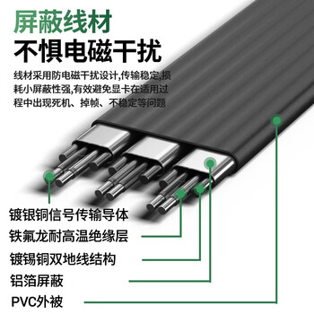 科乐浦(KELEPU)显卡延长线 PCIe5.0 X16 显卡竖装转接线180度 25厘米 发烧级全速无衰减 支持5090 黑色 科乐浦(KELEPU)显卡延长线 PCIe5.0 X16 显卡竖装转接线180度 25厘米 发烧级全速无衰减 支持5090 黑色