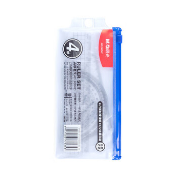 晨光（M&G）晨光(M&G)学生三角板直角尺量角器套尺套装儿童学生绘图套尺考试推荐 ARL96042 4件/套