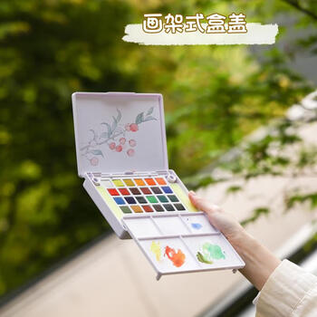 樱花(SAKURA)固体水彩颜料48色套装初学者便携透明水彩画工具学生艺考写生美术绘画速写用品出游礼物 樱花(SAKURA)固体水彩颜料48色套装初学者便携透明水彩画工具学生艺考写生美术绘画速写用品出游礼物
