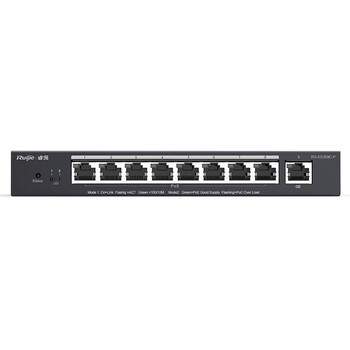 Ruijie锐捷8口百兆Poe交换机 RG-ES209C-P 二层网管型 企业办公监控工程交换器分线器