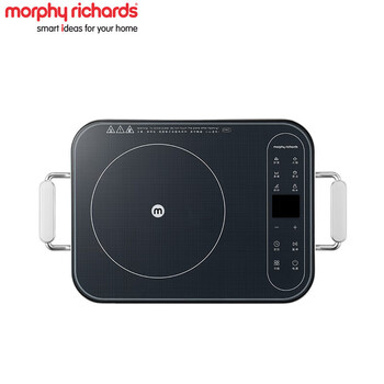 摩飞电器（Morphyrichards）电磁炉 家用大功率火锅炒菜一体IH变频多功能大面板电磁炉 MR8900椰奶白