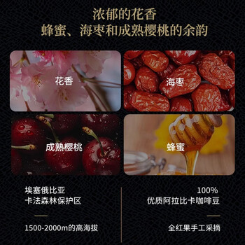 拉瓦萨（LAVAZZA）卡发森林埃塞俄比亚高端单一产地精品意式咖啡豆500g