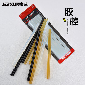 京选（JERXUN）7mm热熔胶棒高粘热熔胶条透明胶棒热融枪塑料DIY强力手工胶水
