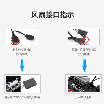 子意棱镜X电脑机箱风扇12cm黑色反叶ARGB神光同步降噪风扇ZY-638