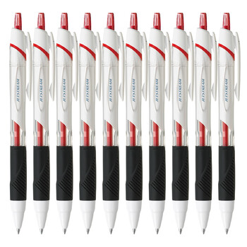 uni三菱(uni)JETSTREAM系列按动原子笔SXN-150 顺滑学生办公用圆珠笔0.5mm 白杆红芯 10支装 uni三菱(uni)JETSTREAM系列按动原子笔SXN-150 顺滑学生办公用圆珠笔0.5mm 白杆红芯 10支装