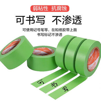 斯图（sitoo）美纹纸胶带不伤墙乳胶漆美缝胶带易撕不留痕分色和纸胶带弱粘性美纹纸 墙面喷漆专用24mm*20m5卷装
