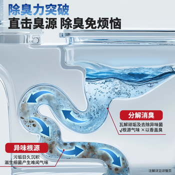 超威免刷洗洁厕灵500g 卫生间浴室厕所马桶洁厕液清洁剂  去尿渍异味