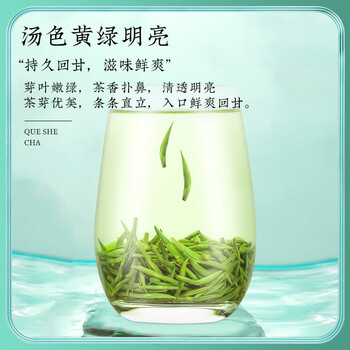 茶一馆特级雀舌绿茶 2026新茶明前嫩芽浓香型茶叶礼盒装200g过节送礼