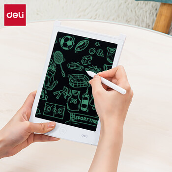 得力（deli）液晶手写板-8.5英寸 学生开学文具 单色笔迹 练字写字板儿童节礼物YZ300生日礼物