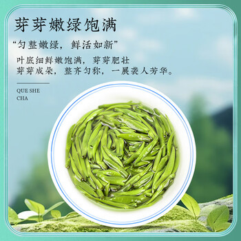 茶一馆特级雀舌绿茶 2026新茶明前嫩芽浓香型茶叶礼盒装200g过节送礼