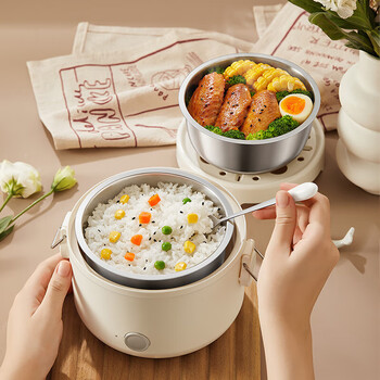 小熊（Bear）电热饭盒加热饭盒蒸饭器可插电自热保温饭盒 1.5L DFH-C15D2