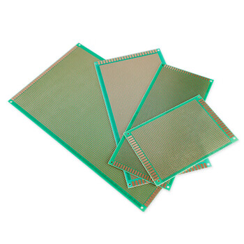 汇君 双面喷锡电路板洞洞板PCB单面镀锡实验板玻纤环氧板 7*9单面绿油实验板10片