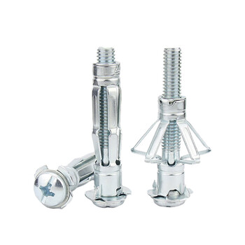 天猴 空心砖膨胀螺栓空心墙石膏板膨胀螺丝中空壁虎 M4*46 （10个装）