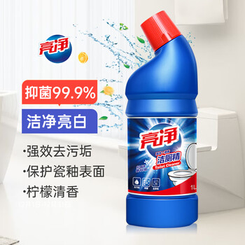 亮净强力+清香洁厕液1L 洁厕灵 除臭 马桶清洁剂 去味清新  有效抑菌
