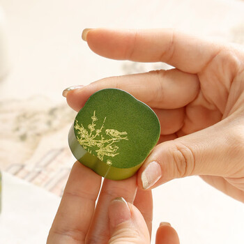 漢墨 彩漆黄铜镇尺 镇纸创意古风书法压尺文镇2支礼盒装 文房四宝高颜值铜器摆件礼物 