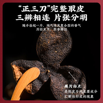 魏茶师茶叶广东正宗精选20年老陈皮柑普玻璃罐装可泡白茶普洱礼盒装250g