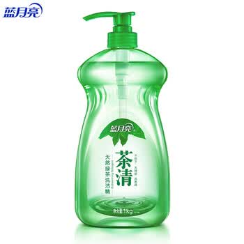 蓝月亮 茶清天然绿茶洗洁精1kg*8瓶 洗涤精洗涤灵(绿茶清香) 10000410 蓝月亮 茶清天然绿茶洗洁精1kg*8瓶 洗涤精洗涤灵(绿茶清香) 10000410