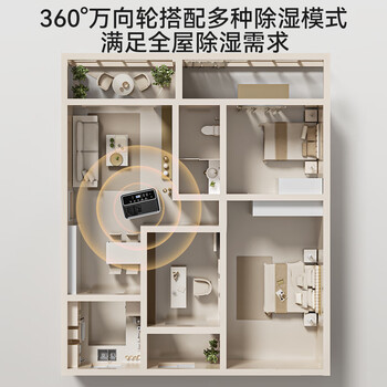海信（Hisense）除湿机24升/天除湿器 家用轻音干衣抽湿机 WIFI远程遥控大面积抽湿器干燥机 卧室宿舍地下室除湿