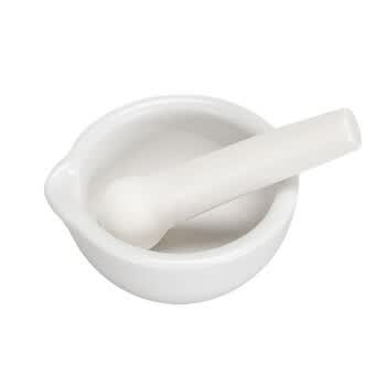可普加厚陶瓷研钵乳钵研药碗陶瓷研钵研磨棒捣药碗实验室研磨碗高强度药臼研钵家用捣药罐60mm