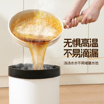 意可可背心式垃圾袋黑色45*60cm60只单面1丝7-12L家用塑料袋E24251