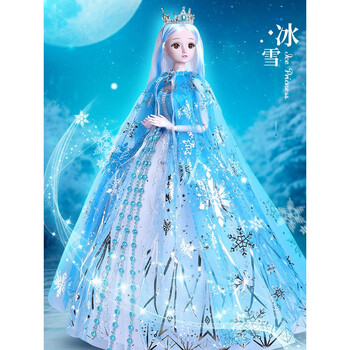 芭比娃娃限量版套装80厘米艾莎爱莎公主玩具彤乐芭比娃娃2021新款女孩