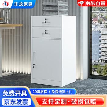 丰龙矮柜档案资料办公家用文件柜带锁储物铁皮抽屉柜850高二斗一门 丰龙矮柜档案资料办公家用文件柜带锁储物铁皮抽屉柜850高二斗一门