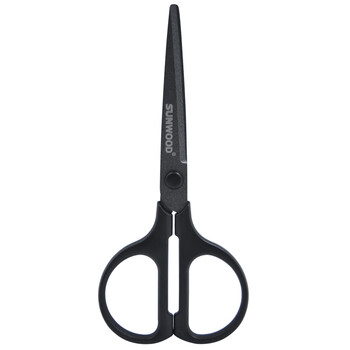 三木（SUNWOOD） 名匠系列 150mm特氟龙防粘防锈家用剪刀/办公用品 黑色 MC31