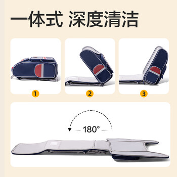 得力（deli）英伦风学习套装 含小学生护脊减负书包 轻量化大容量升级款背包 及笔袋 补习袋  蓝色