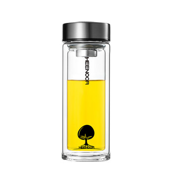希诺双层玻璃杯男家用商务办公泡茶杯子车载过滤水杯XN-6702 345mL 希诺双层玻璃杯男家用商务办公泡茶杯子车载过滤水杯XN-6702 345mL